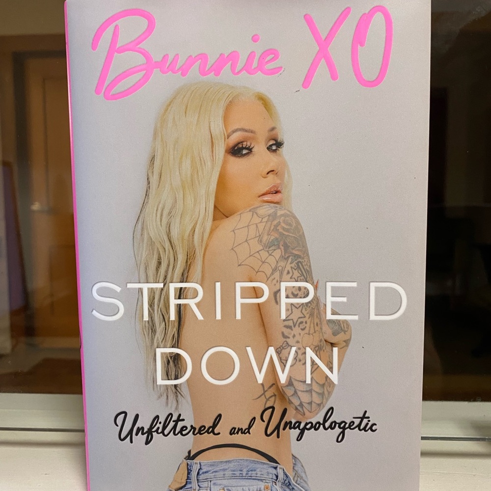 Bunnie XO "Stripped Down" Book - Pink & White Cover